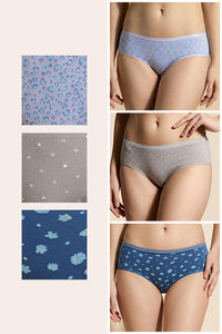 Zivame Regular Rise Full Coverage Hipster Panty (Pack of 3) - Multicolor — thumbnail 2